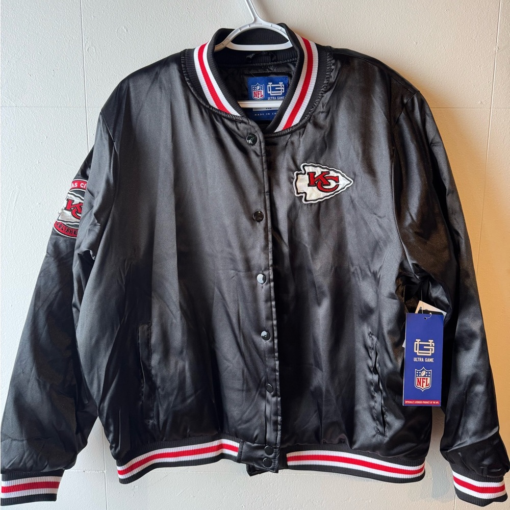 NFL Kansas City Chiefs Black Varsity Jacket